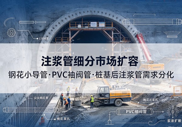平桂注浆管细分市场扩容，隧道钢花小导管、PVC 袖阀管、桩基后注浆管需求分化